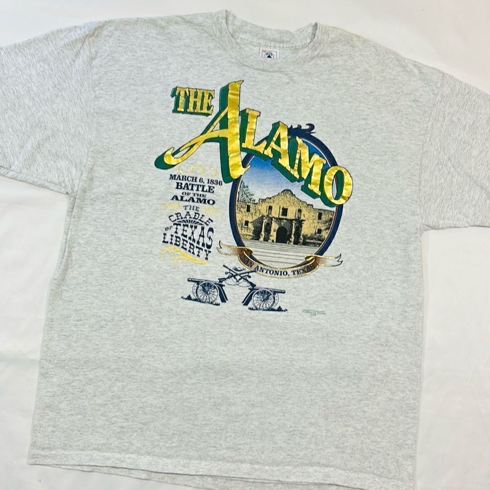 Vintage 1995 The Alamo San Antonio Texas Memorial Short Sleeve Tee